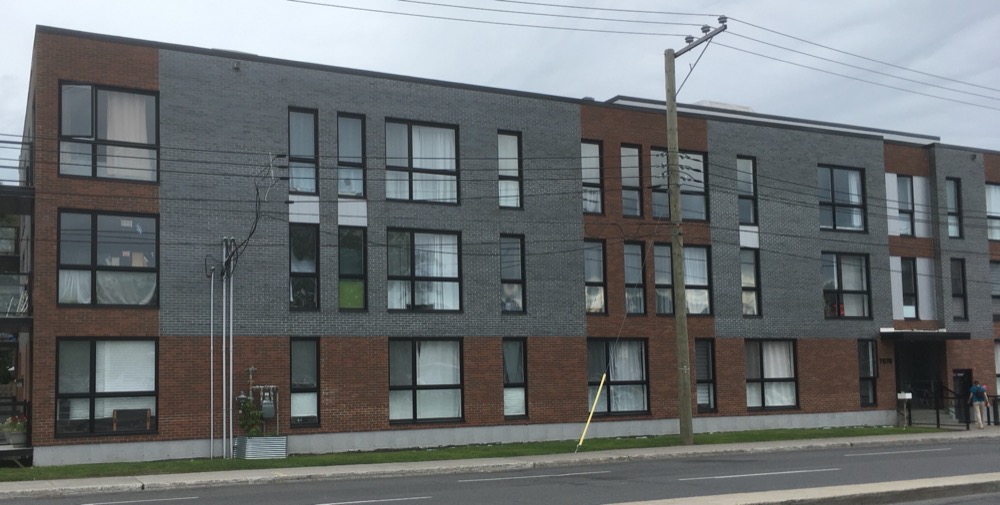 A new low-rise in suburban Montreal